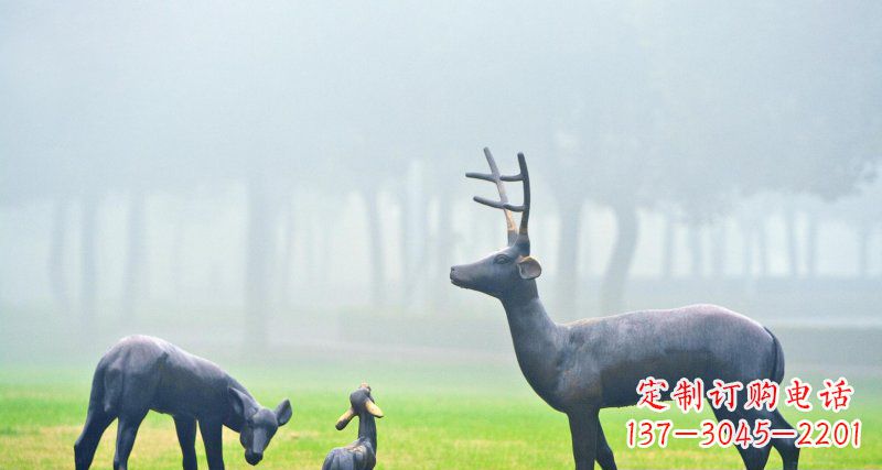 河北鹿一家：精美绝伦的动物铜雕