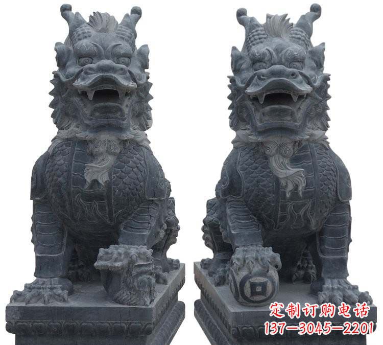 河北门口麒麟古代神兽石雕