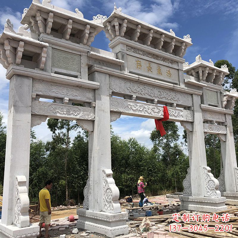 河北石雕牌坊陵墓雕塑，让你的家族历史永载史册