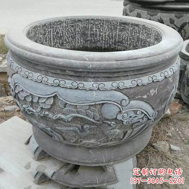 河北石刻园林鱼缸