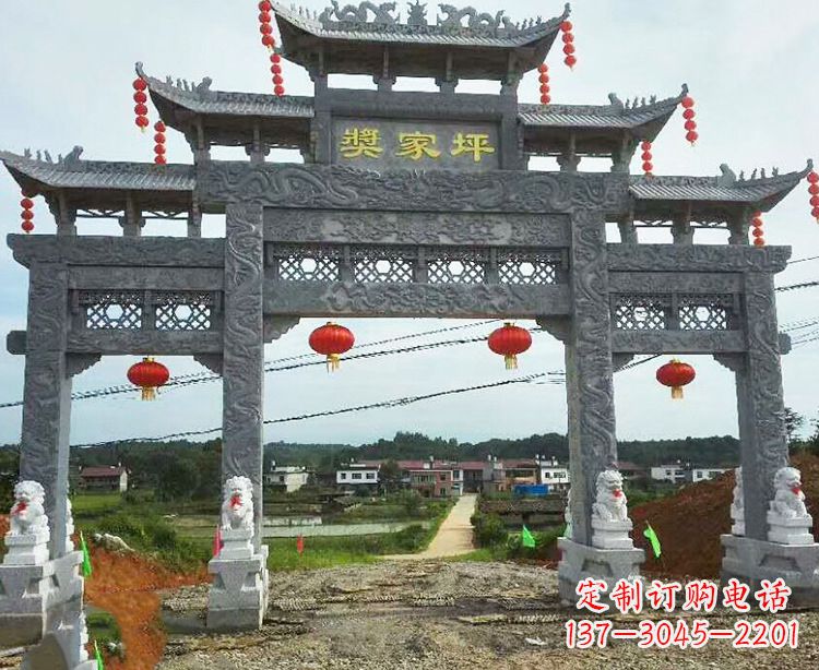 河北石牌坊石雕