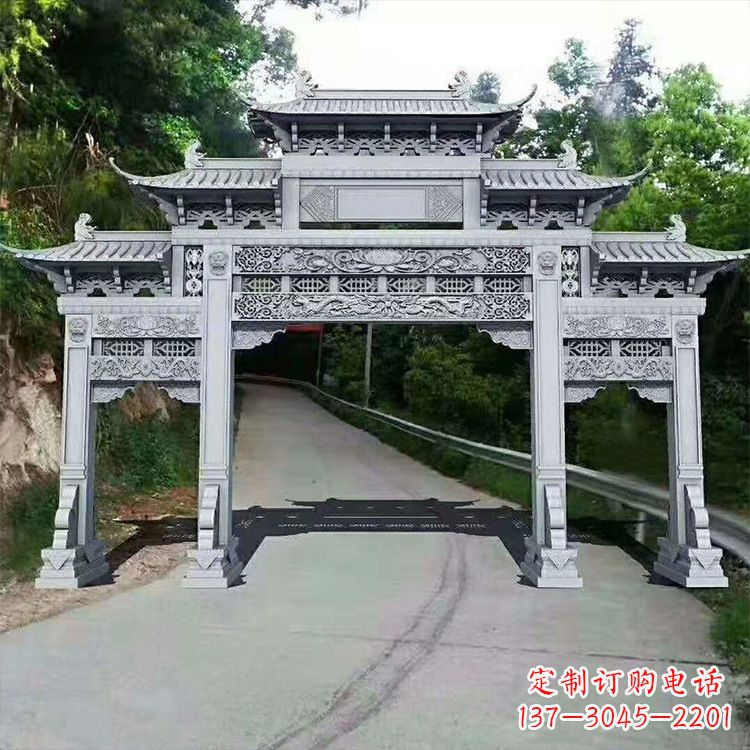 河北石牌楼青石牌坊