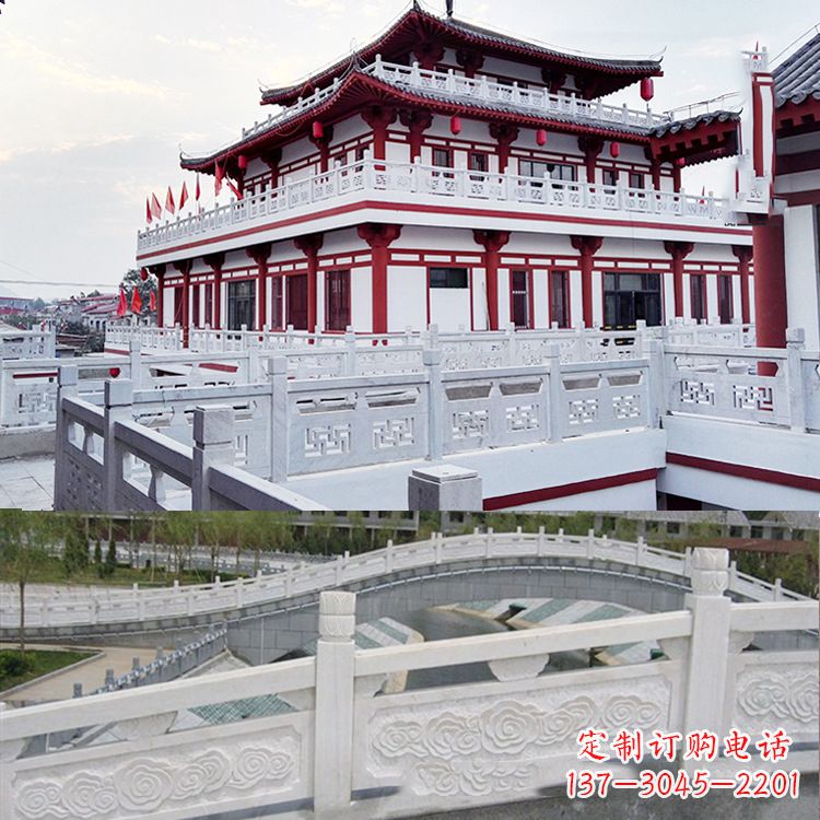 河北寺院石栏板