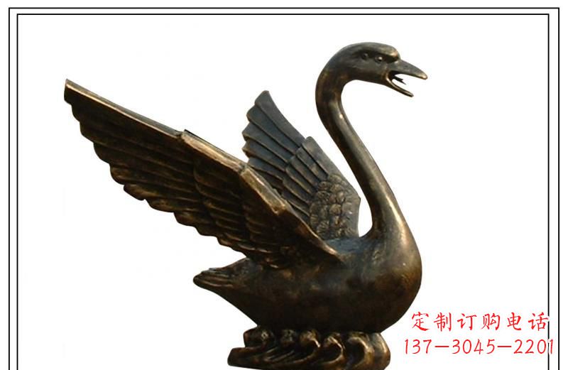 河北天鹅喷泉铜雕