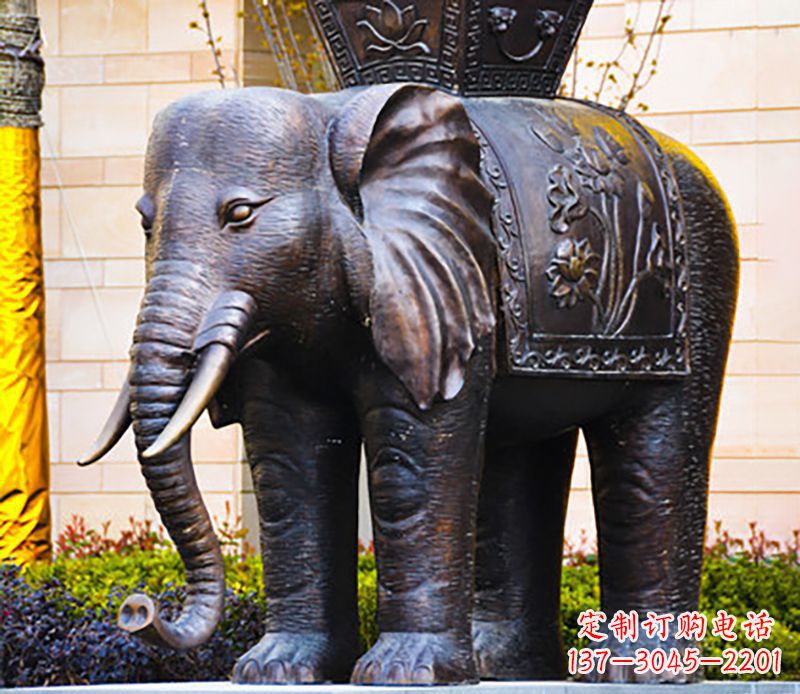 河北铜雕大象