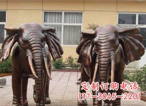 河北铜雕大象222
