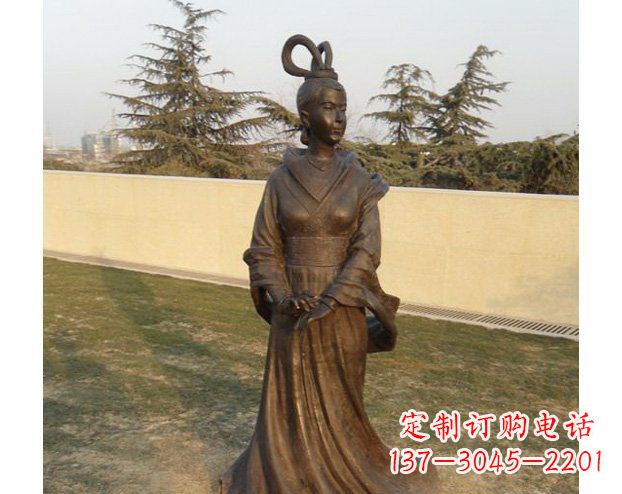 河北铜雕古代美女人物雕塑