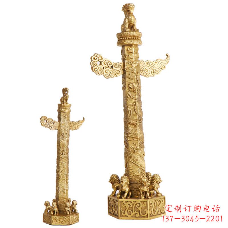河北铜雕华表柱