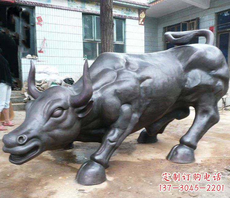 河北铜雕牛广场动物景观摆件 (3)