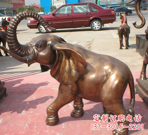 河北铜雕长鼻大象