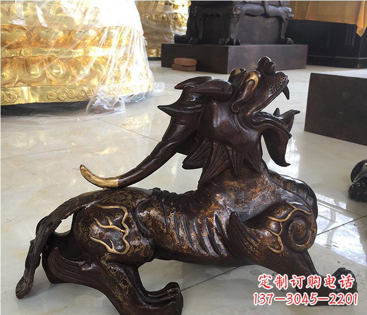 河北铜雕招财辟邪貔貅雕塑摆件