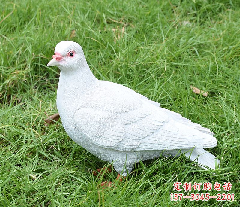 河北潍坊和平鸽雕塑女孩