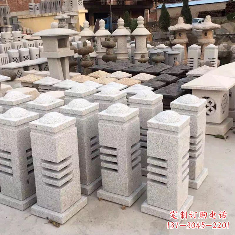 河北现代简约石雕灯笼