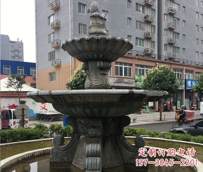 河北小区景观仿古喷泉石雕