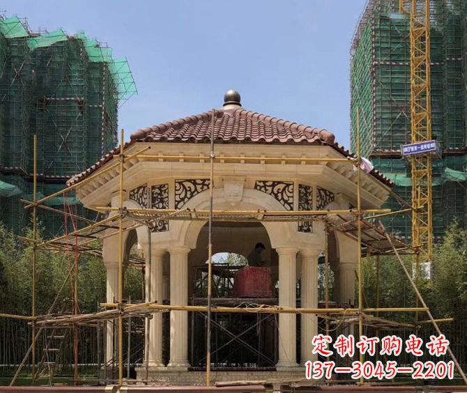 河北小区景观欧式凉亭石雕