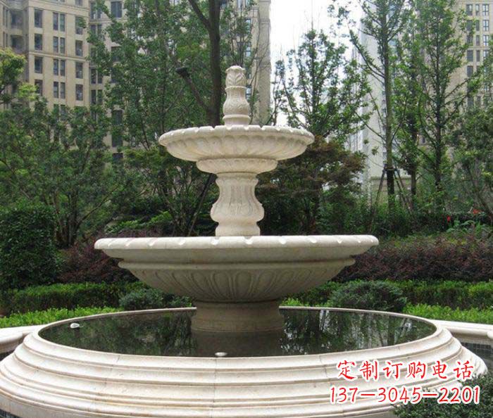 河北小区景观欧式喷泉石雕 (2)