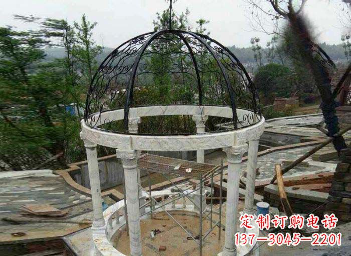 河北小区欧式圆顶凉亭石雕