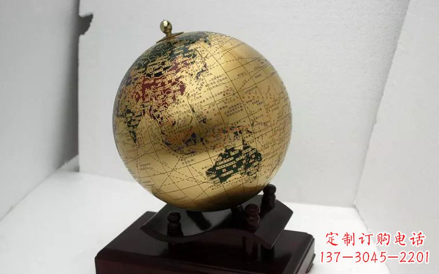 河北校园不锈钢地球仪雕塑 (3)