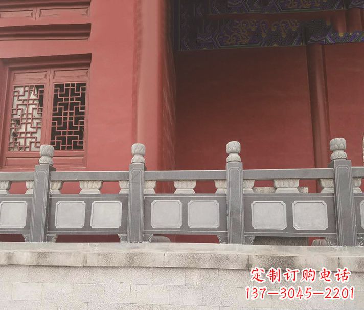 河北园林仿古石栏板景观石雕 (8)