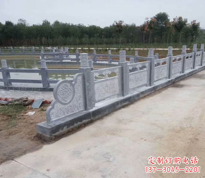 河北园林仿古石栏板景观石雕 (11)