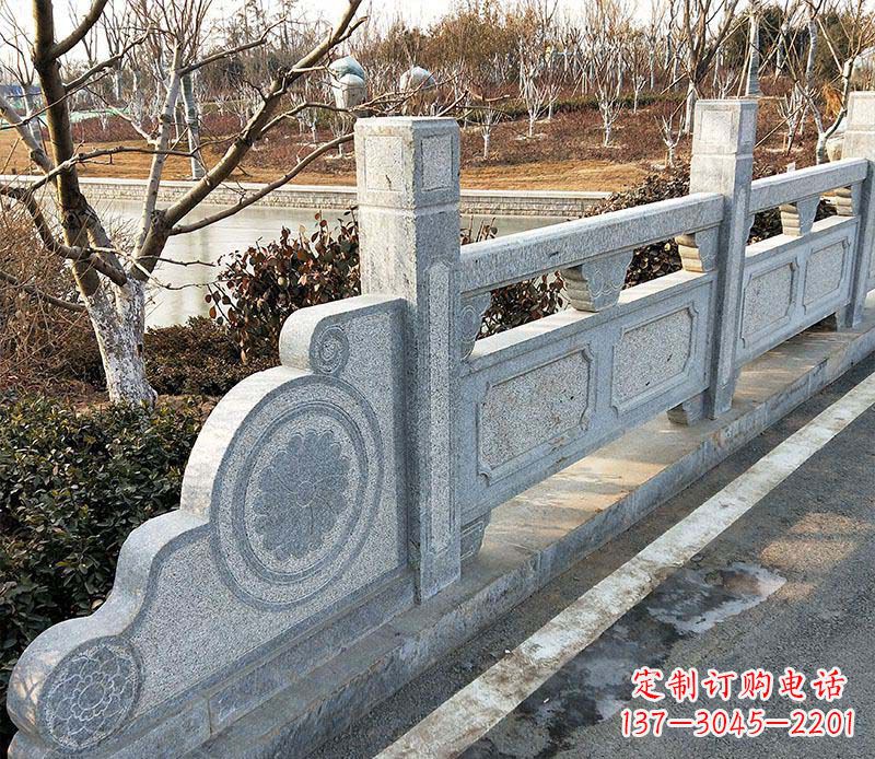 河北园林仿古石栏板景观石雕_1