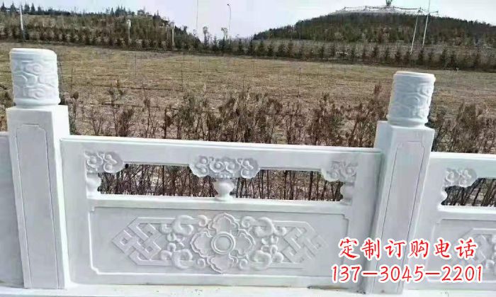 河北园林汉白玉石浮雕栏板 (4)