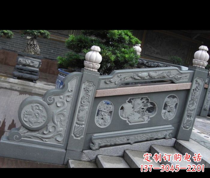 河北园林景观大理石栏板雕塑 (6)