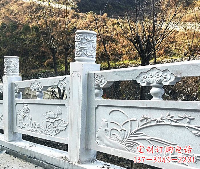 河北园林景观大理石栏板石雕 (7)