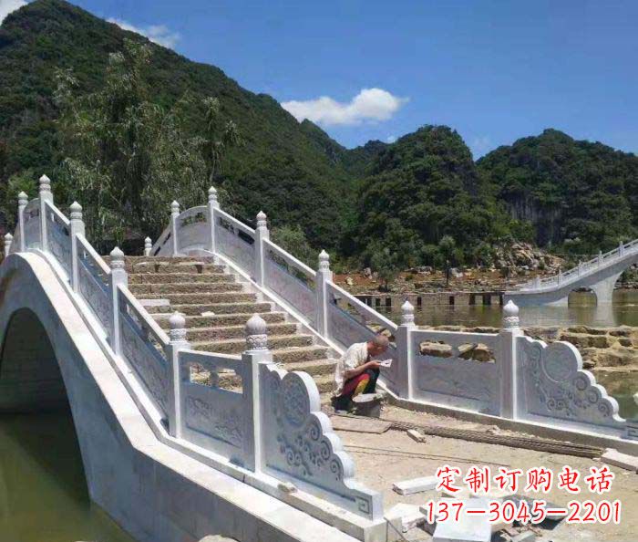 河北园林景观大理石桥栏板石雕_1