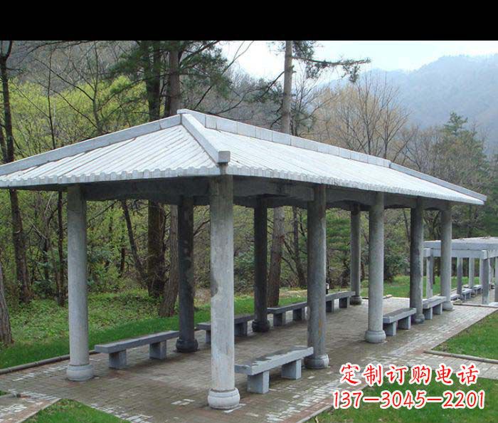 河北园林景观仿古石雕长廊