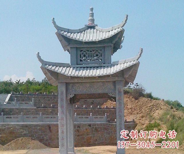 河北园林景观仿古石雕凉亭