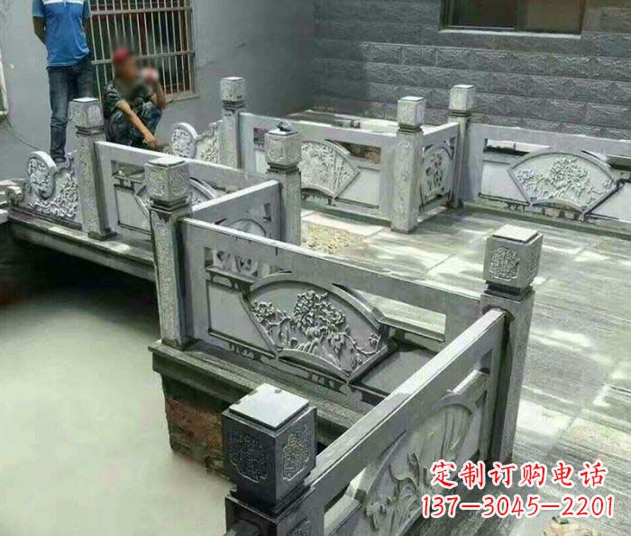 河北园林景观仿古石浮雕栏板 (4)
