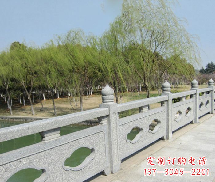 河北园林景观真山桥石雕栏板