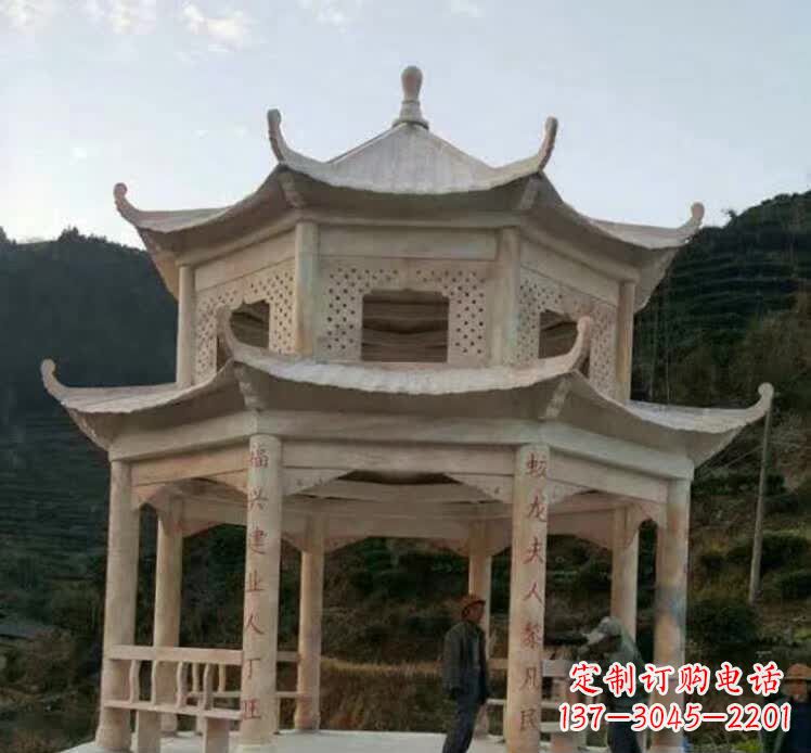 河北园林石雕凉亭