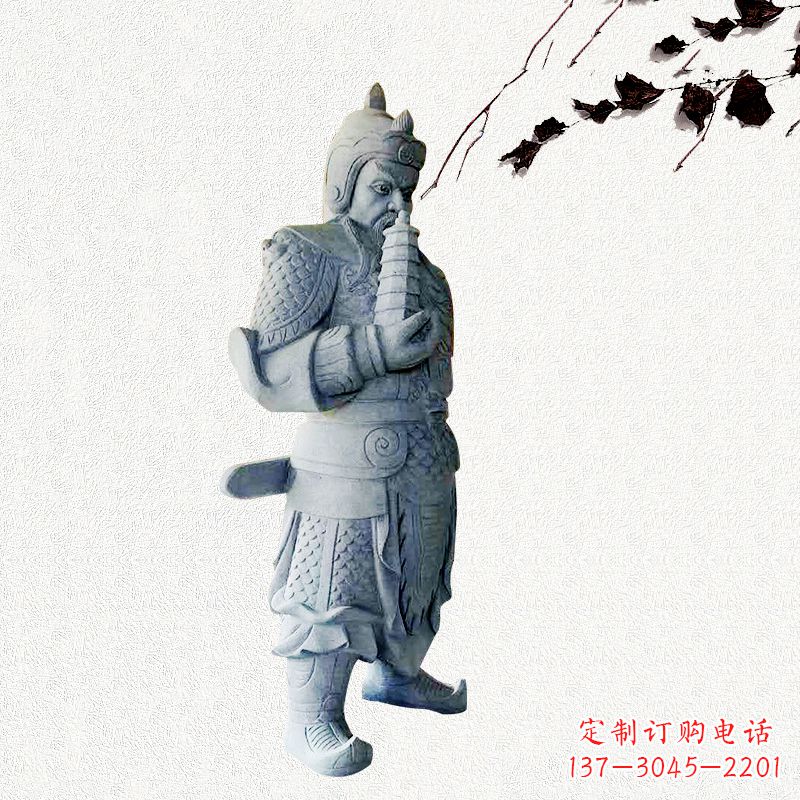 河北中国古代神话中的托塔天王石雕塑